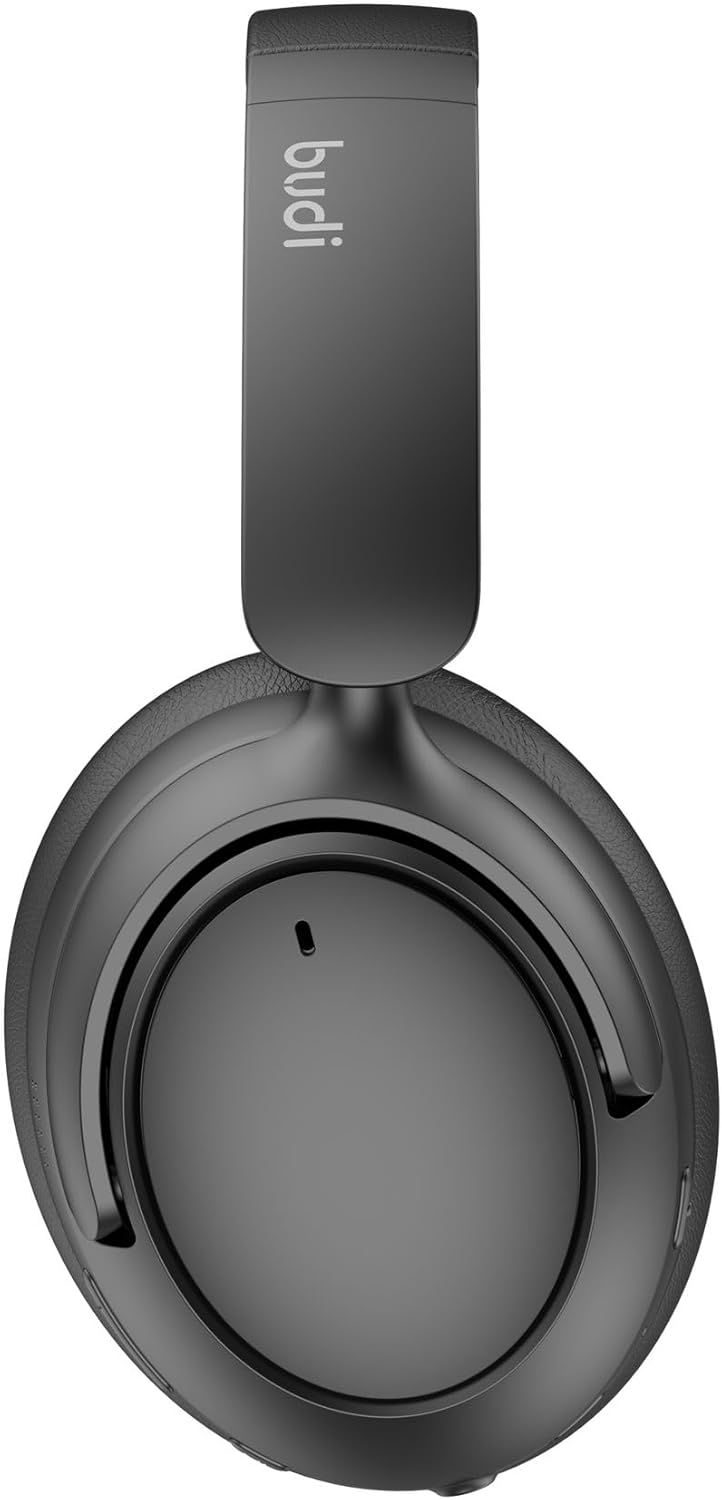 BUDI Wireless Noise Cancelling Stereo Earphones Black