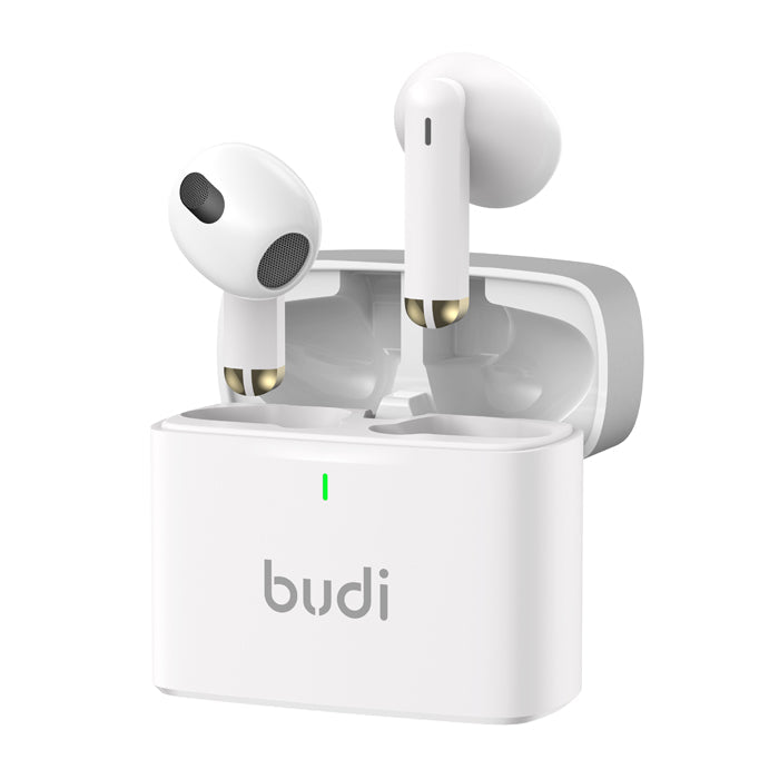 Budi Wireless Earbuds - Bluetooth 5.3 Headphones In-Ear with Noise Cancelling Mic