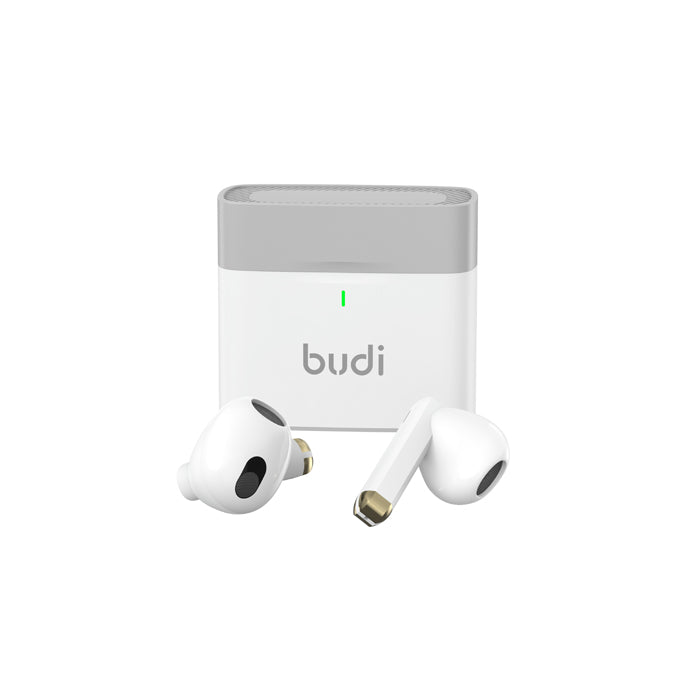 Budi Wireless Earbuds - Bluetooth 5.3 Headphones In-Ear with Noise Cancelling Mic