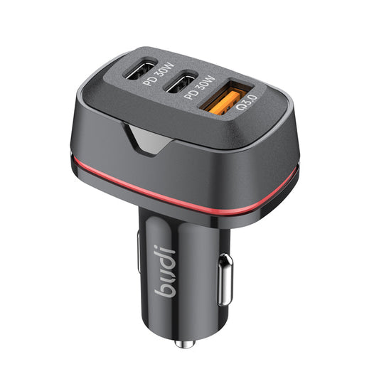 Budi 60W Dual USB C PD & QC 3.0 Car Charger