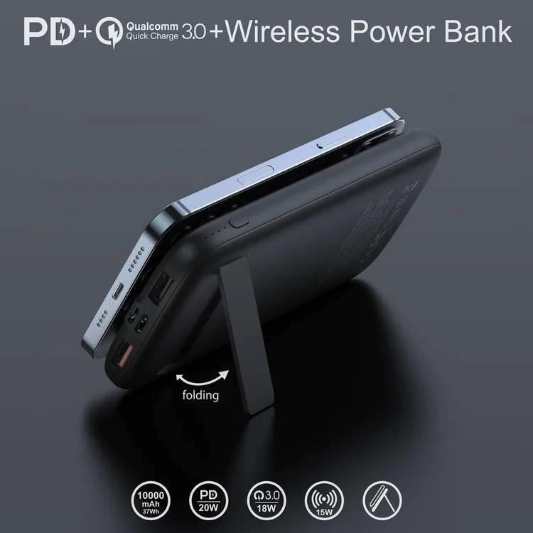 Budi - 10000mAh Wireless Pocket Power Bank - Fast Charging