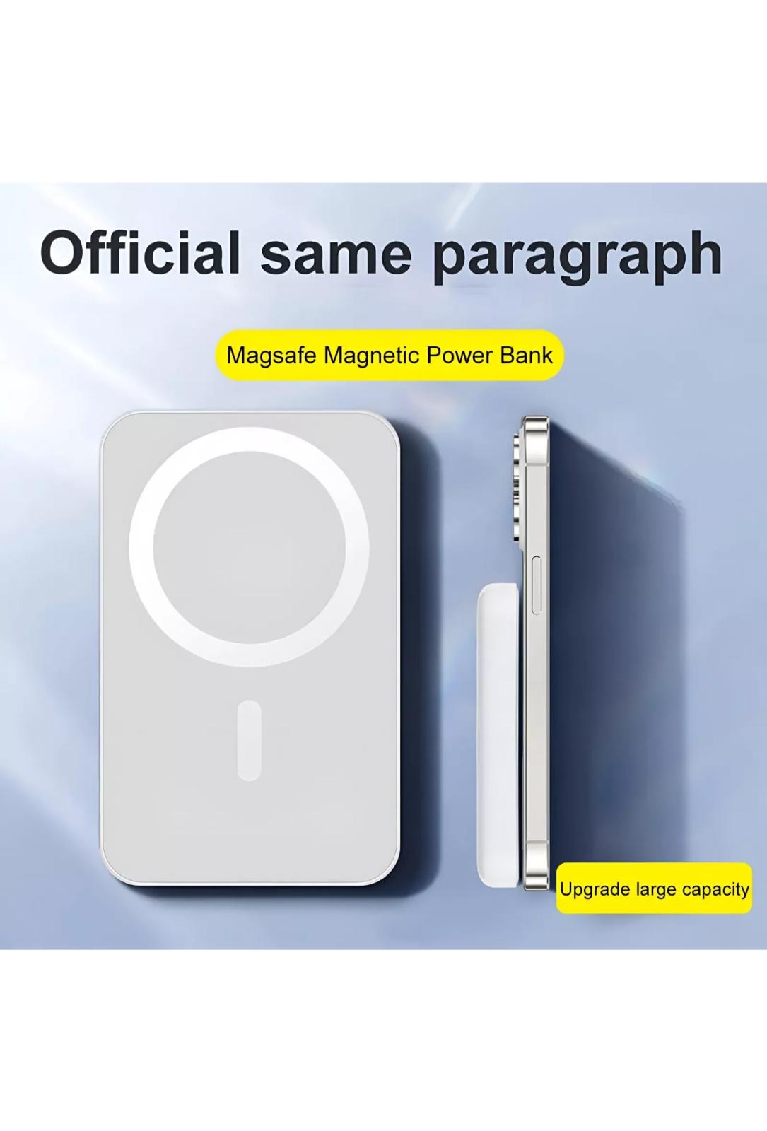 Magnetic Power Bank Battery Pack: Portable Wireless Power Bank with Mag-Safe and USB-C Fast Charge