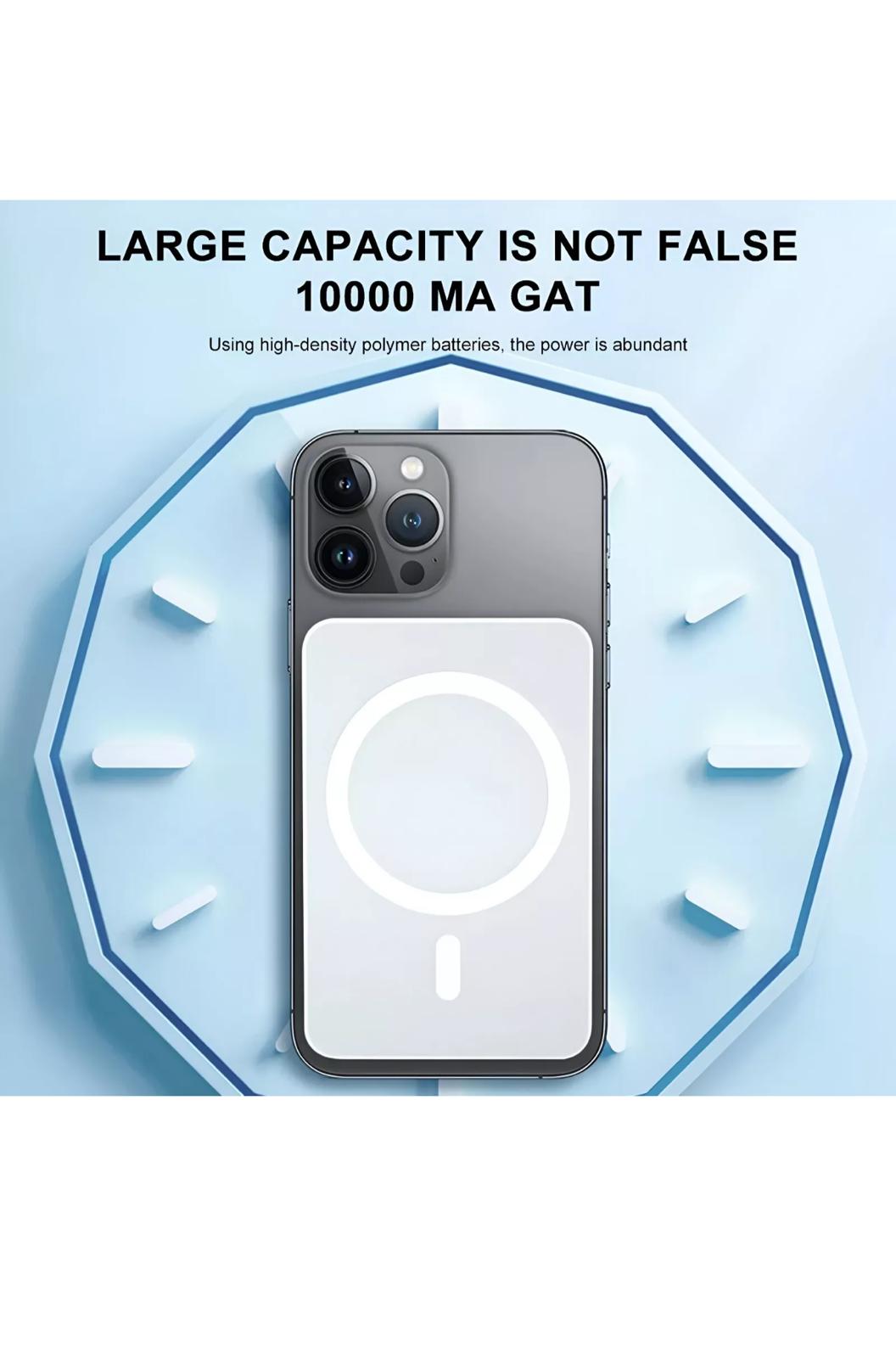 Magnetic Power Bank Battery Pack: Portable Wireless Power Bank with Mag-Safe and USB-C Fast Charge