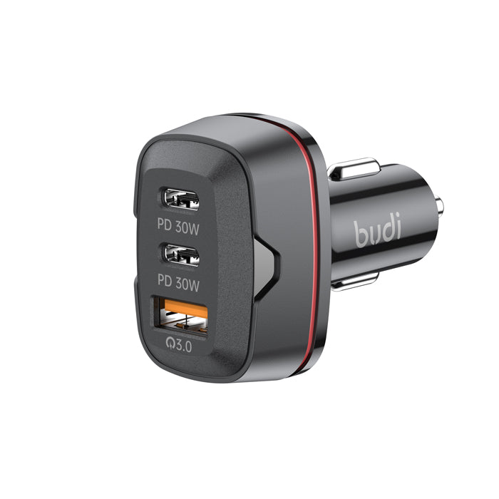 Budi 60W Dual USB C PD & QC 3.0 Car Charger