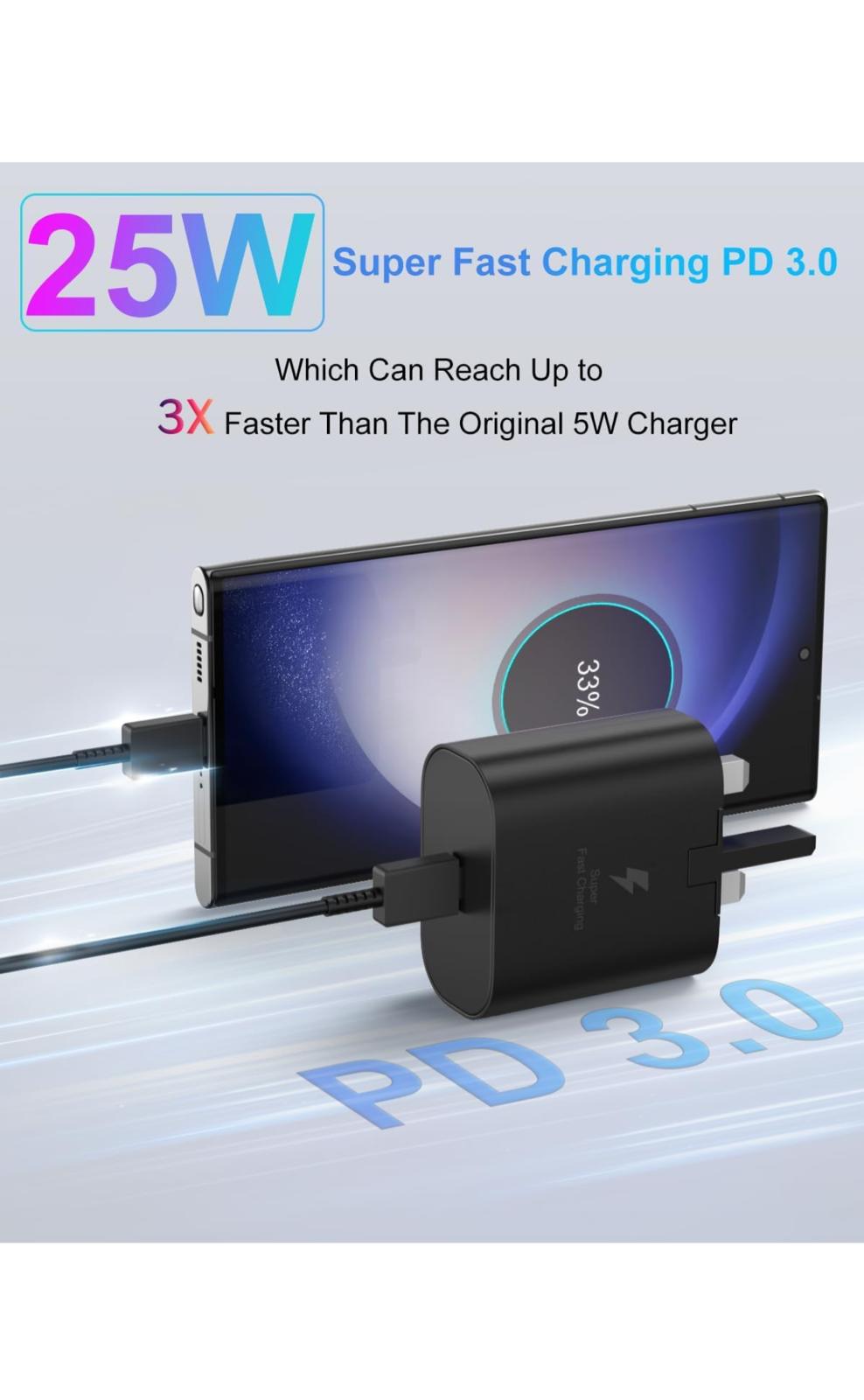 25W PD Type-C Super Fast Charger Adapter