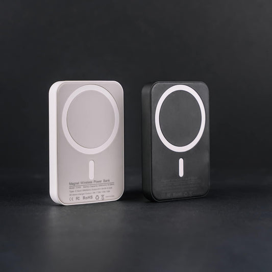 Magnetic Power Bank Battery Pack: Portable Wireless Power Bank with Mag-Safe and USB-C Fast Charge